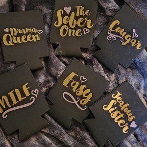 8 Girl Party Coozies